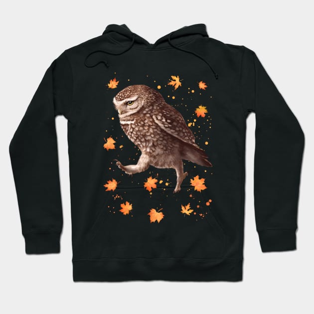 Autumn owl Hoodie by kodamorkovkart